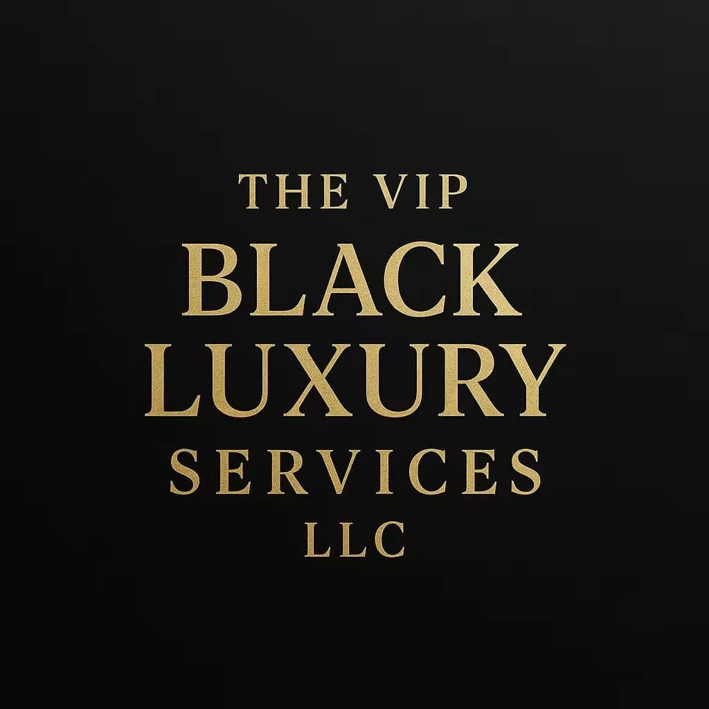 The VIP Black Luxury Services logo